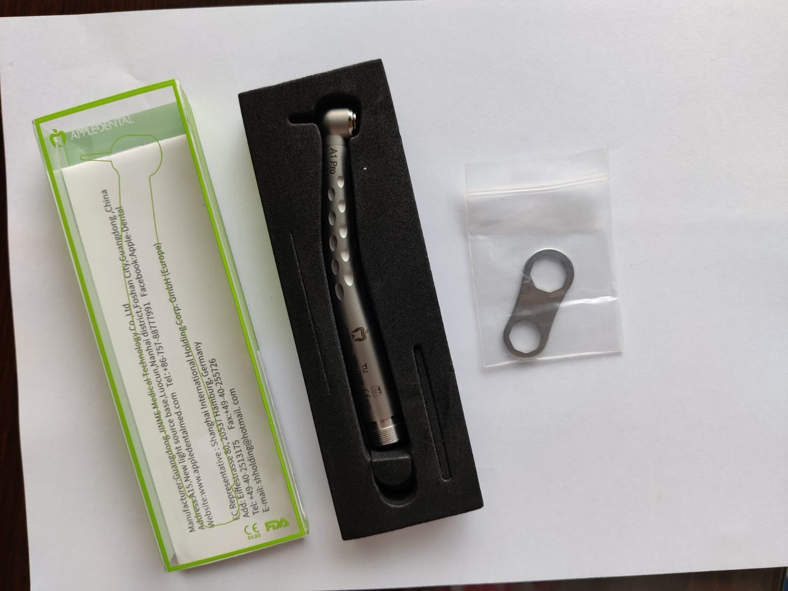 Apple Dental Push Button Handpiece Premium Quality Turbine Big Head 2 Hole