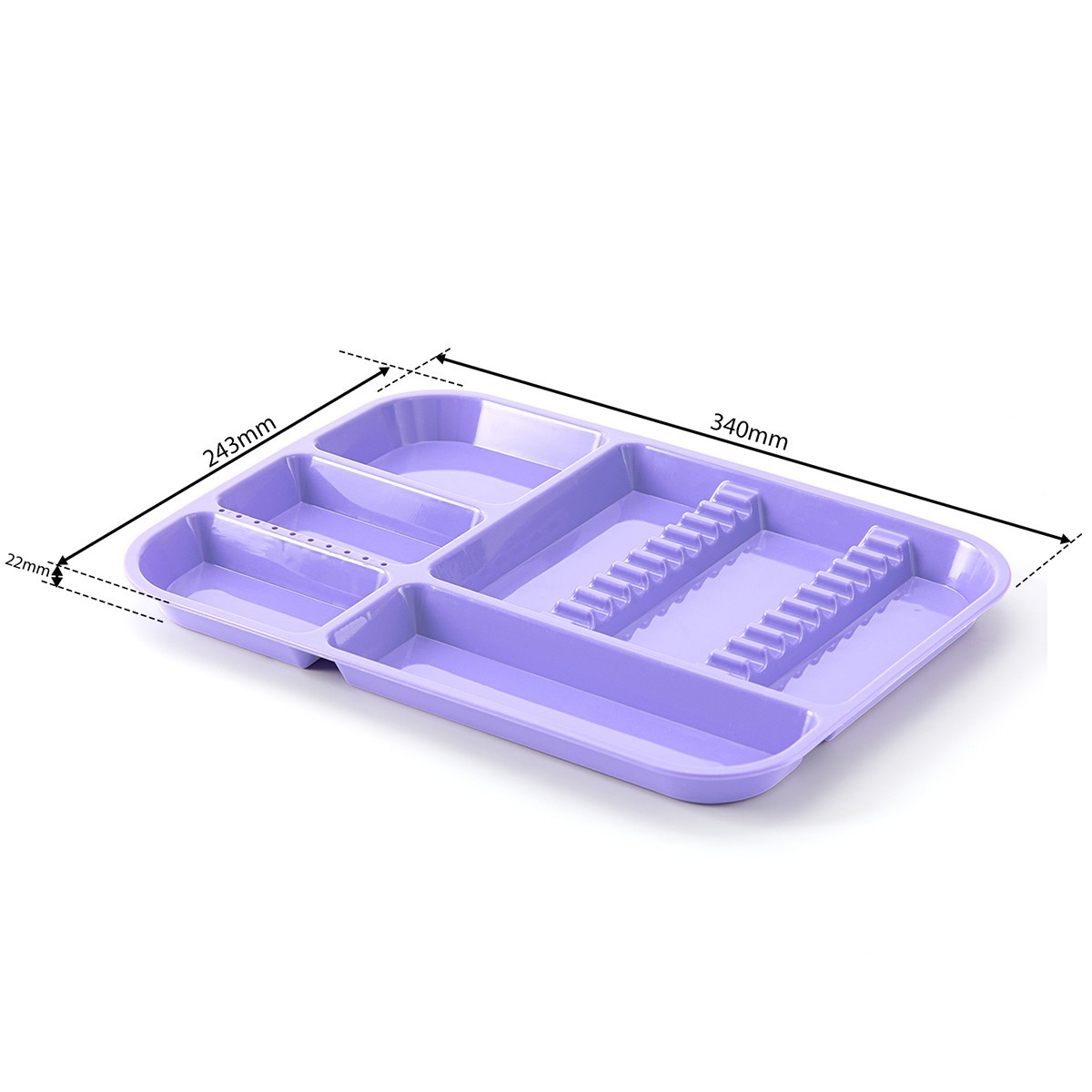 Dental Instrument Tray Autoclavable Plastic Setup Divided Trays for Medical