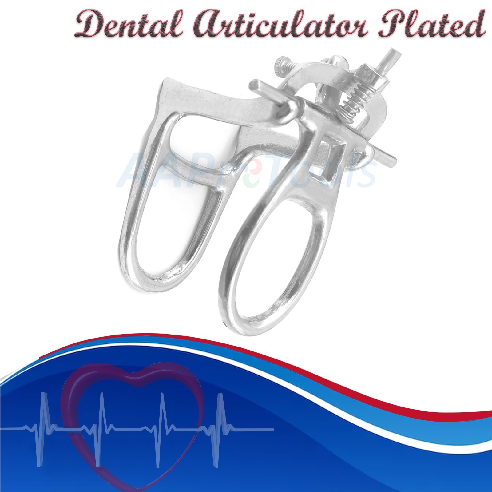 10 Dental Lab Articulator Chrome Plated High Arch Denture Adjustable Device Easy