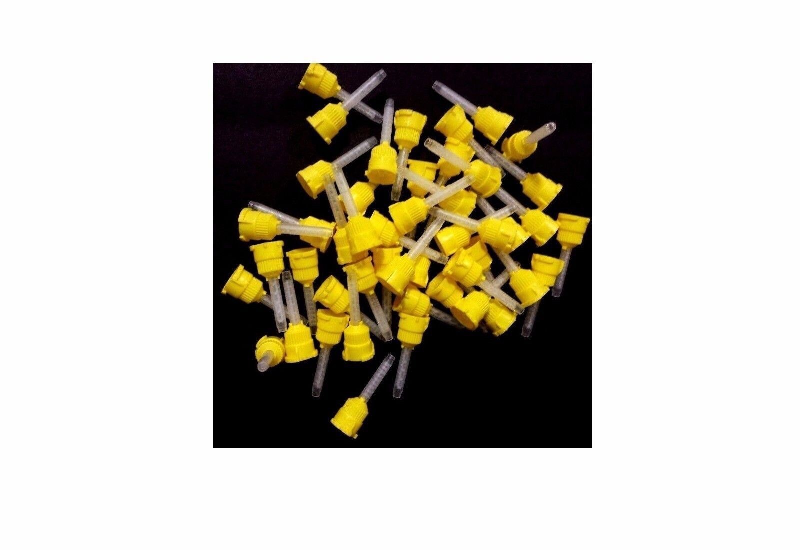 Original T-Style Mixing Tips Yellow 4.2mm Approve New 50 tips/ bag