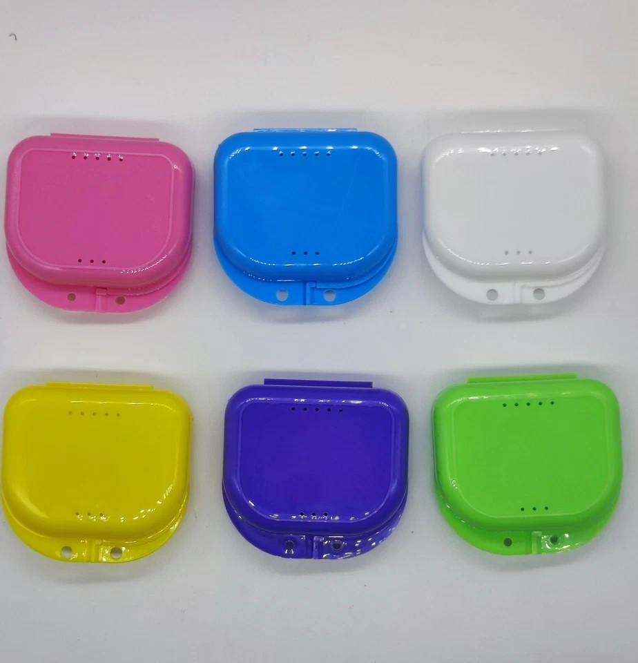 Dental Orthodontic Retainer Box Teeth Denture Storage Case Mouthguard Container