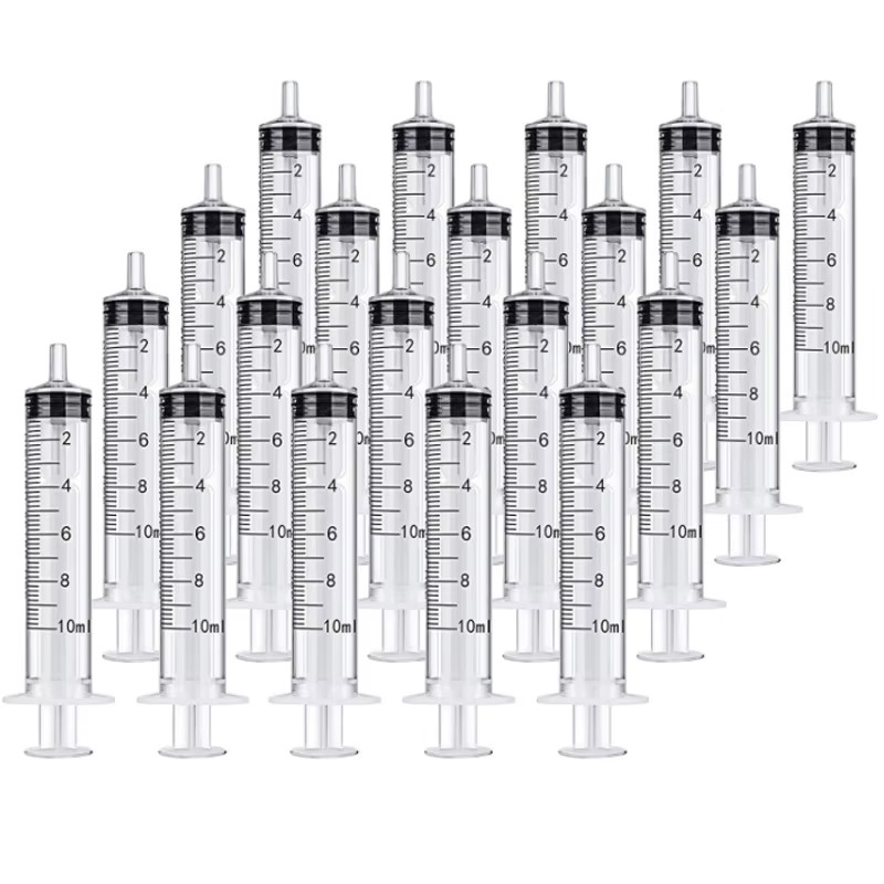 2-20Pcs 1Ml-10Ml Plastic Reusable Syringe for Measuring Nutrient Hydroponics Kit