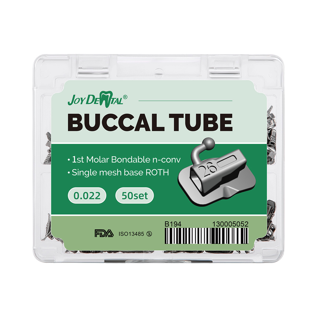 Dental Orthodontic Buccal Tube 1st 2nd Molar Roth/MBT 022 018 Bondable Monoblock