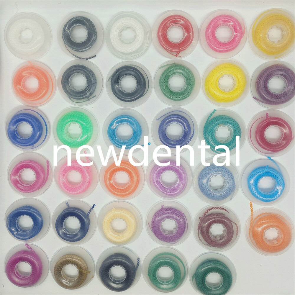 Dental Ortho Elastic Power Chain Rubber Bands Long/Short/Continuous 35 Colors
