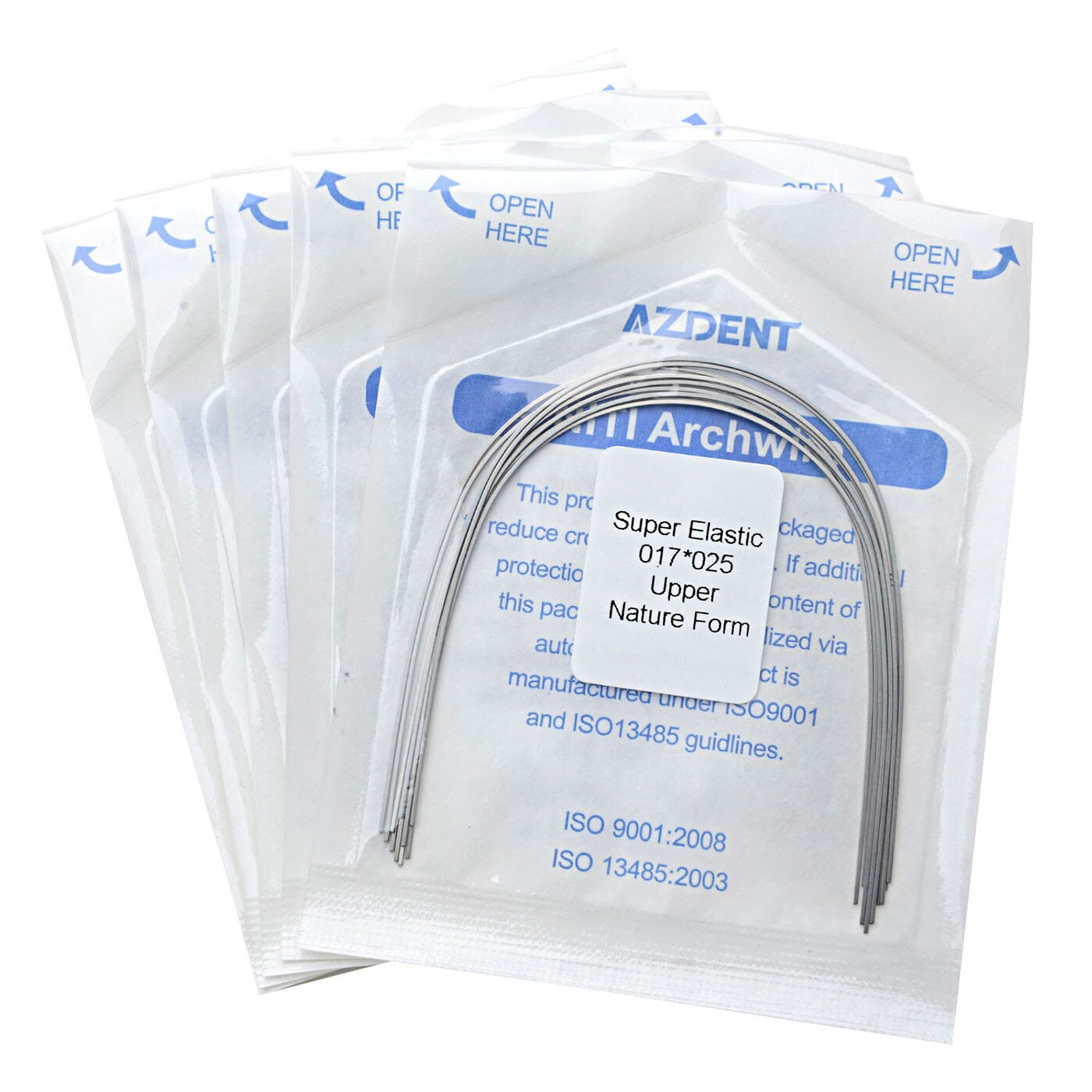 AZDENT Dental Orthodontic Super Elastic Niti Arch Wires Rectangular Ovoid/Nature