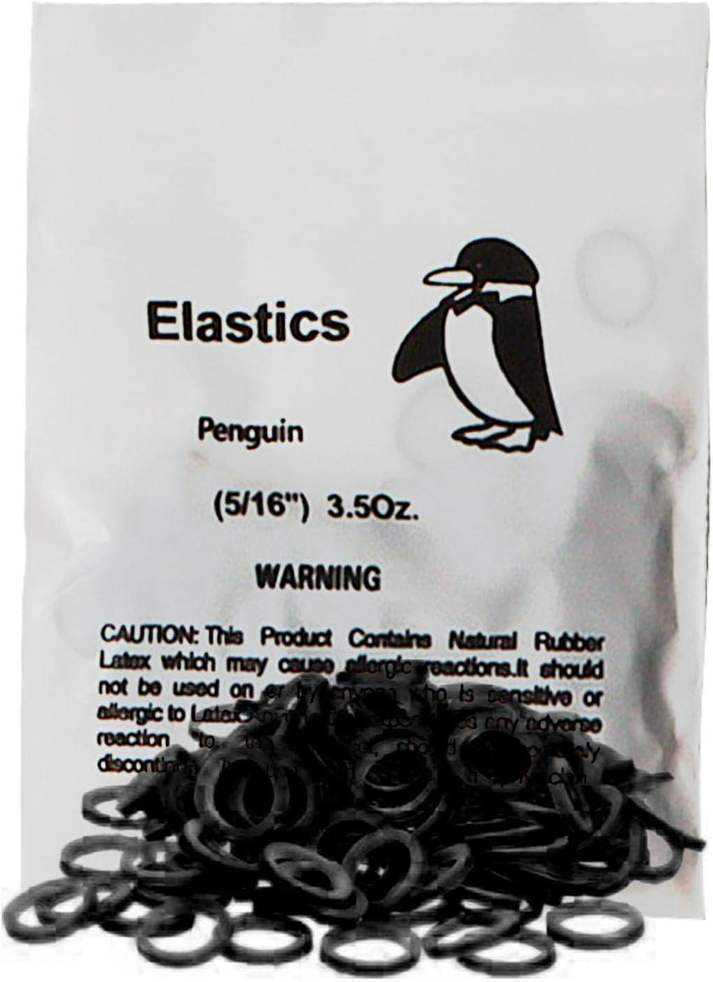 Non Latex 100P Black Orthodontic Elastics Dental Rubber Bands Intraoral Black El