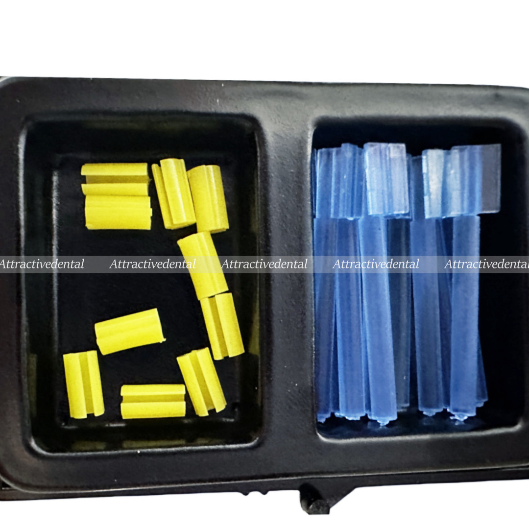 10x Dental Rider Female Yellow Riders Blue Hader Bar Attachment Denture USA