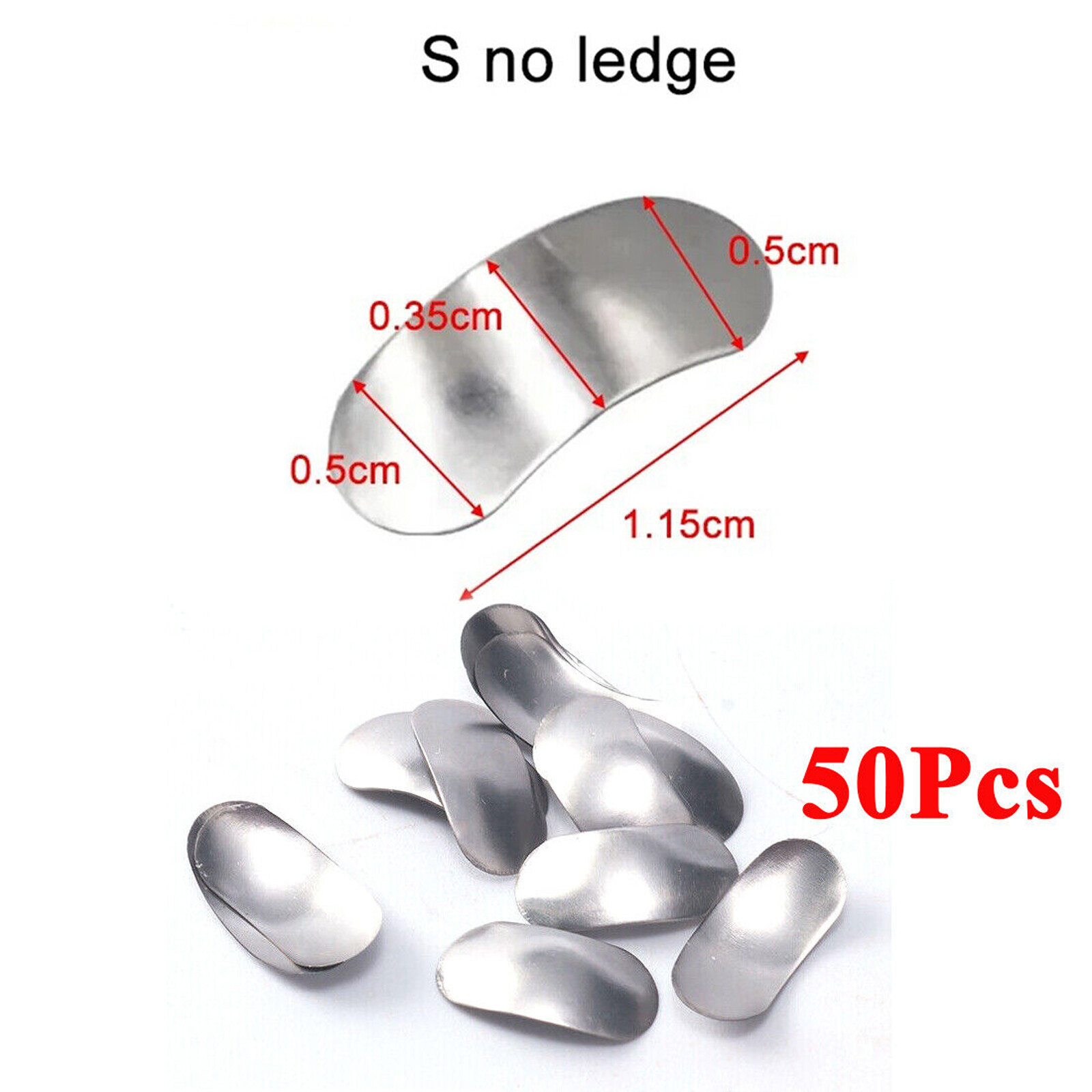 50Pcs/Box Dental Matrices Bands Metal Matrix Band Sectional Contoured Refill Box