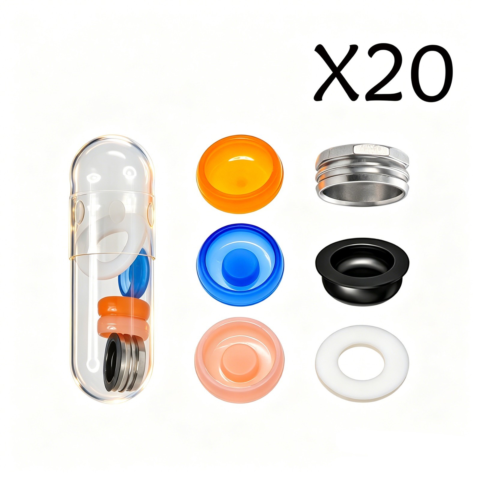 Universal Zest Locator Male Retention Caps Mixed Force Dental Lab Processing Kit