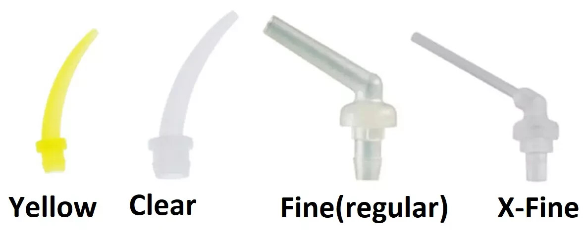 IntraOral Tips for Light/Heavy Body, Endo/Core Material Mixing Tips (Mark3 type)