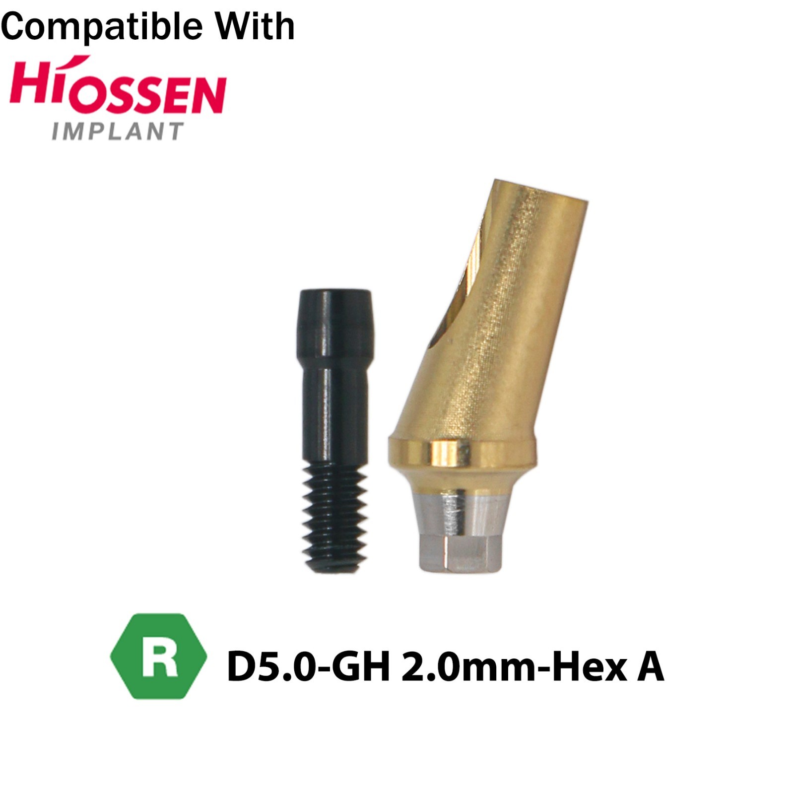 Dental 17° Angled Anatomic Abutment Mini /Regular Fit Hiossen Osstem TS Platform