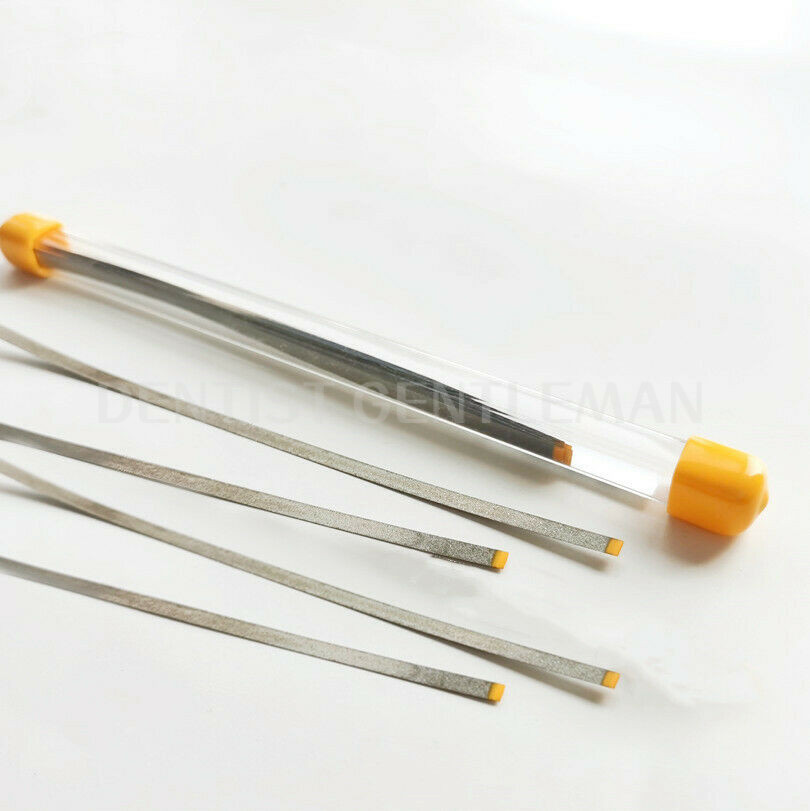 Mix Colors Dental Stainless Steel Polishing Finishing Strips Diamond Side Sands