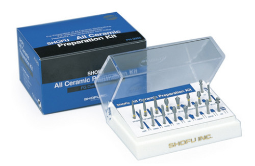 SHOFU All CERAMIC PREPARATION KIT For Inlays and Veneers 17pcs KIT LONG EXPIRY