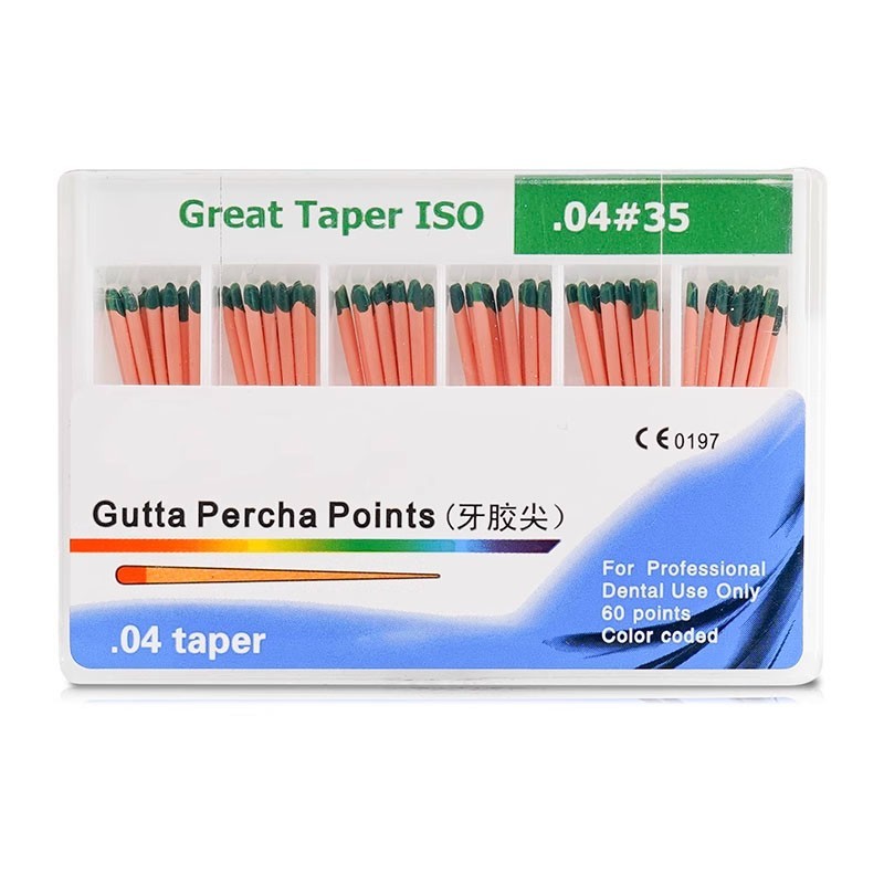 10Packs Dental Gutta Percha Point Absorbent Paper Points Taper 02/04/06 15-40#