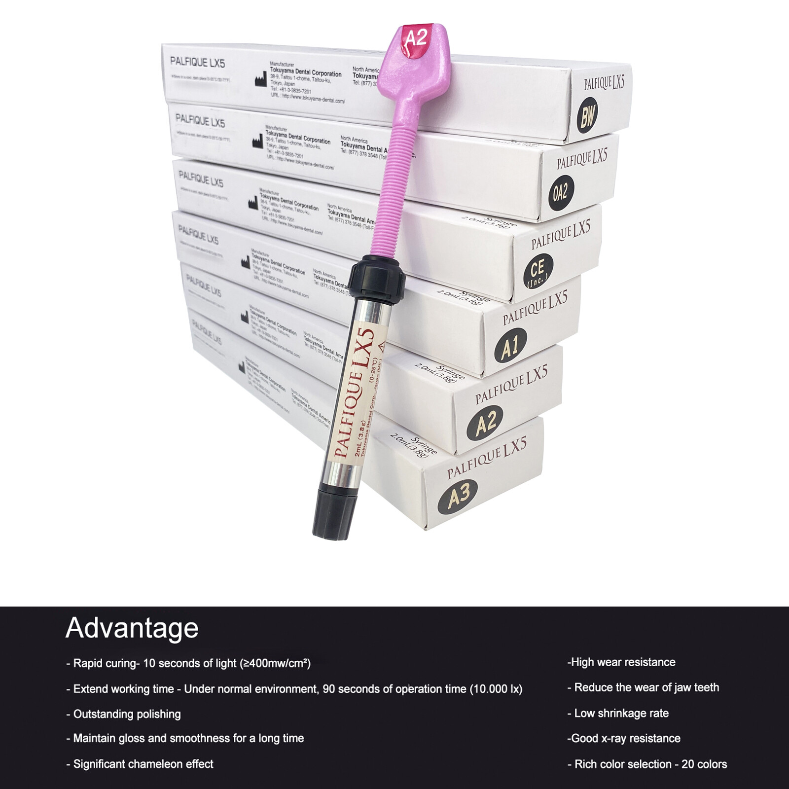 Palfique Tokuyama LX5 Resin Based Dental 3.8gm All SHADE Available