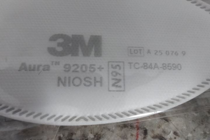 3M 9205+ 240 Pk Universal Size White Disposable Respirator