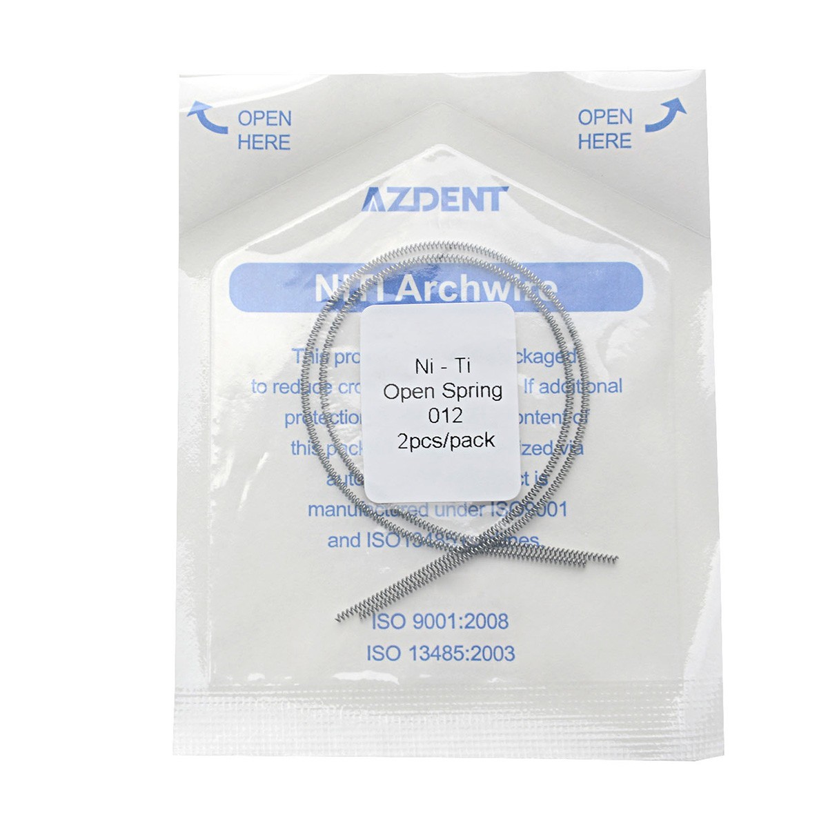 AZDENT 1 Bag Dental Orthodontic Niti Open Coil Spring Niti Alloy 0.008″-0.014″