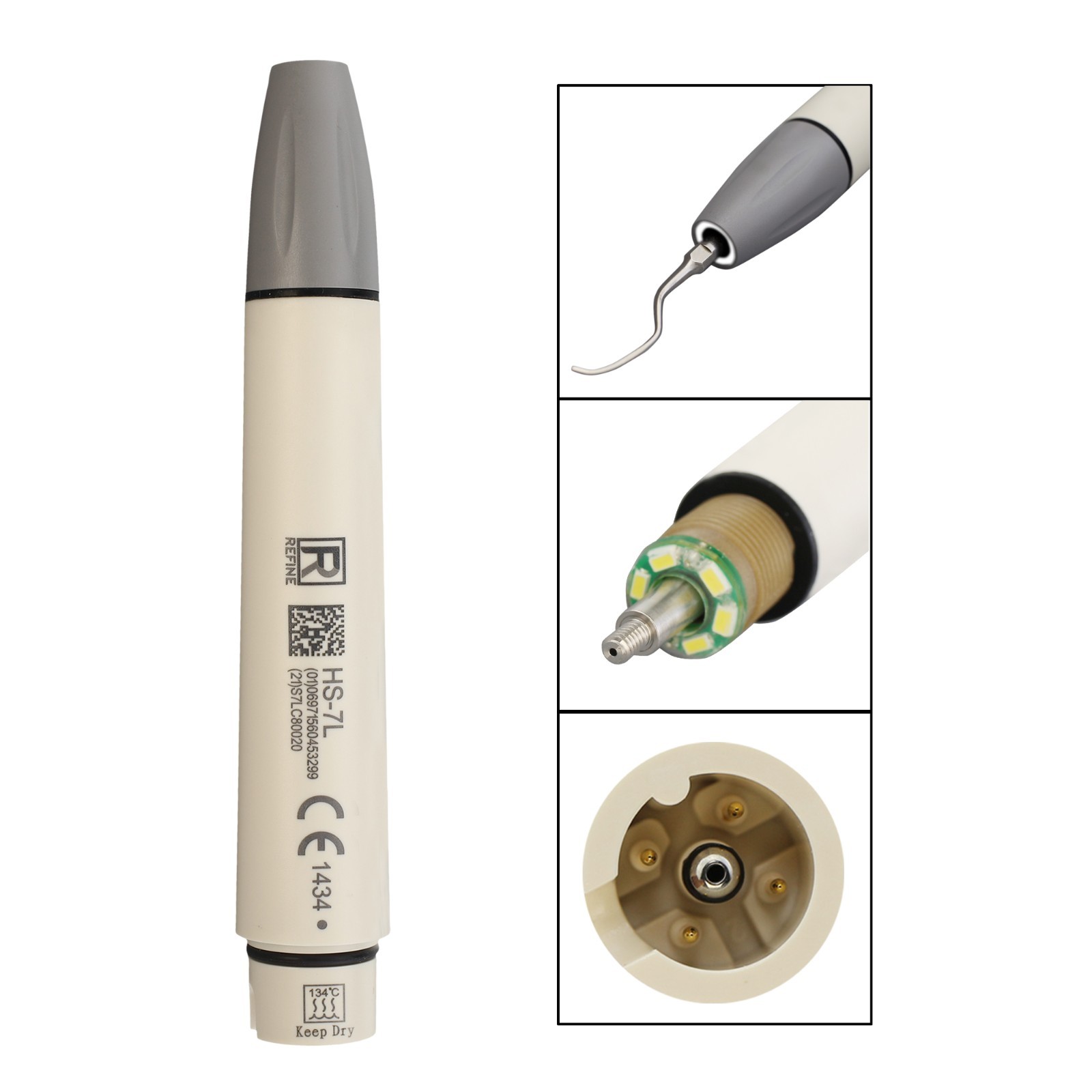 Newtron LED Scaler Handpiece F12609 Woodpecker Piezo Tips GD1 fit Acteon Satelec