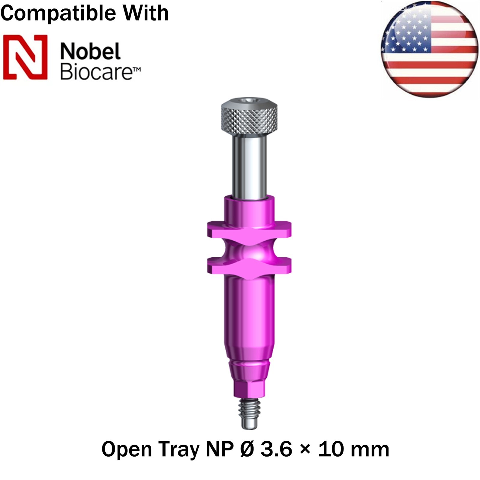 US Dental Nobel Active Open Close Tray NP/RP Impression Transfer Coping Analog