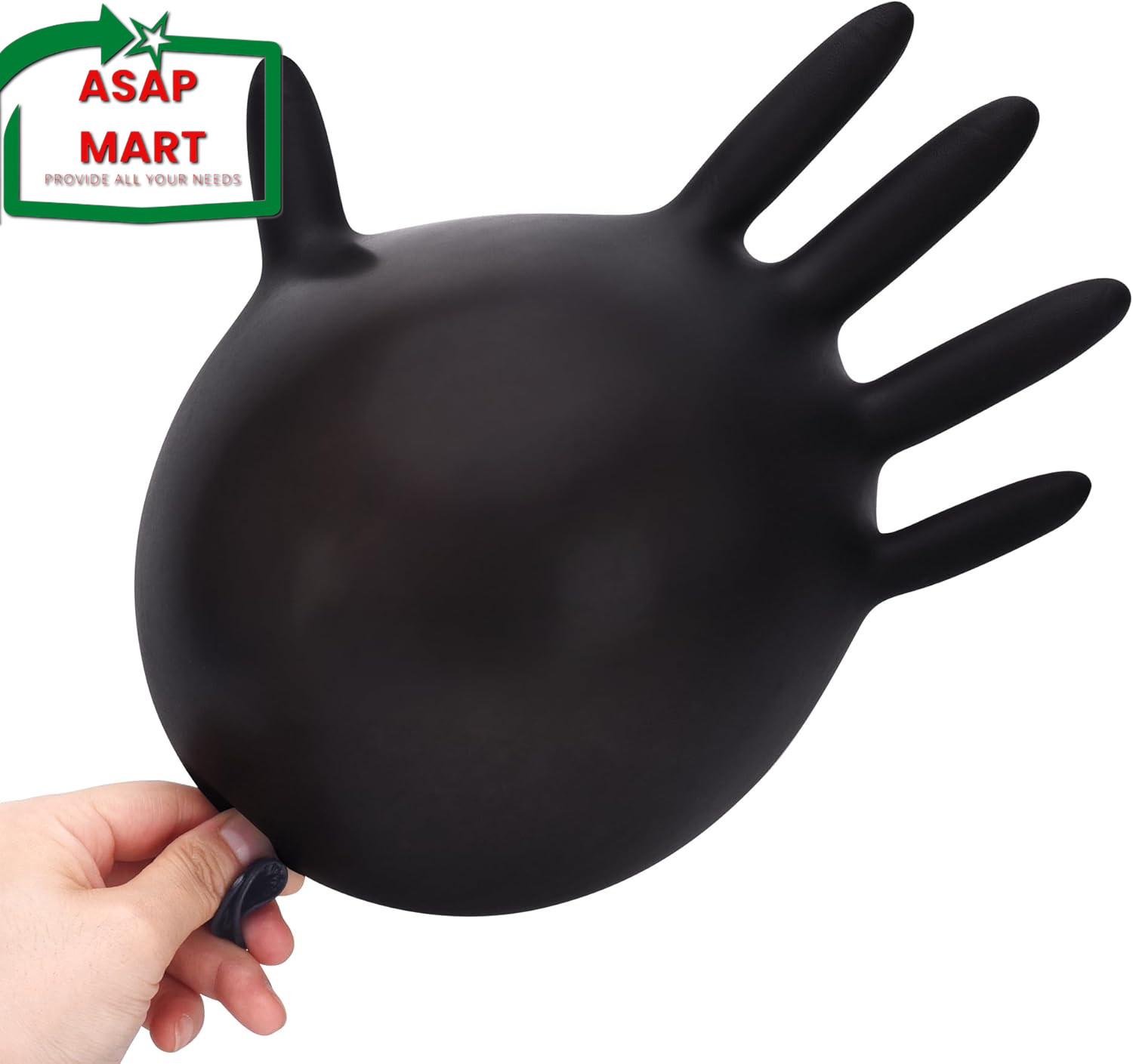 Schneider Black Nitrile Exam Gloves, 5 Mil Disposable Gloves Large 50 Pcs