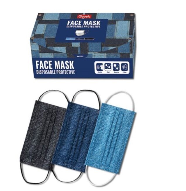 Denim Style Disposable 3-ply Masks (BFE，PFE≥95%) 一次性三層防護型 • 獨立包裝口罩(牛仔系列)