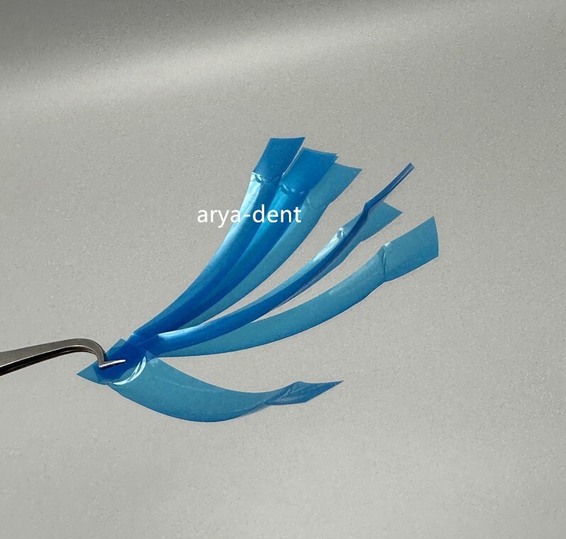 Dental Blue Matrix Strip Contoured Anterior Matrices 0.05mm Restorative Strips