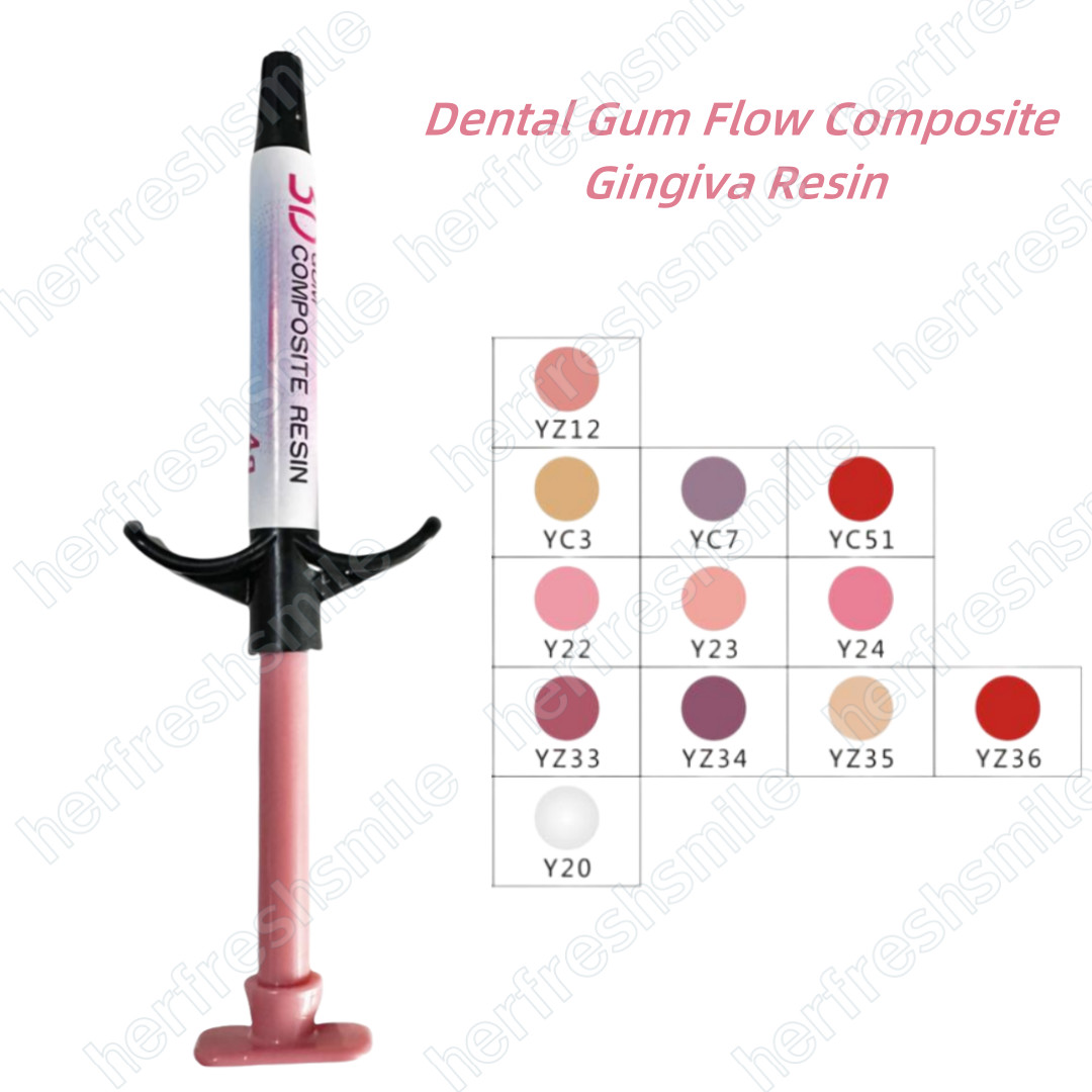 Gingiva Pink Resin Dental Beauty Gum Composite Highly 3D Aesthetic Color Guide