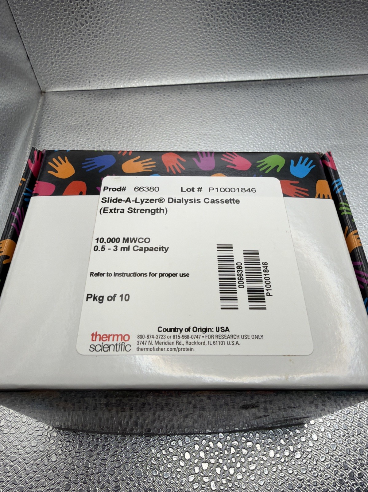 Thermo 66380 Slide-A-Lyzer Dialysis Cassette 10K MWCO 3 ml Pack of 10 for Sale!