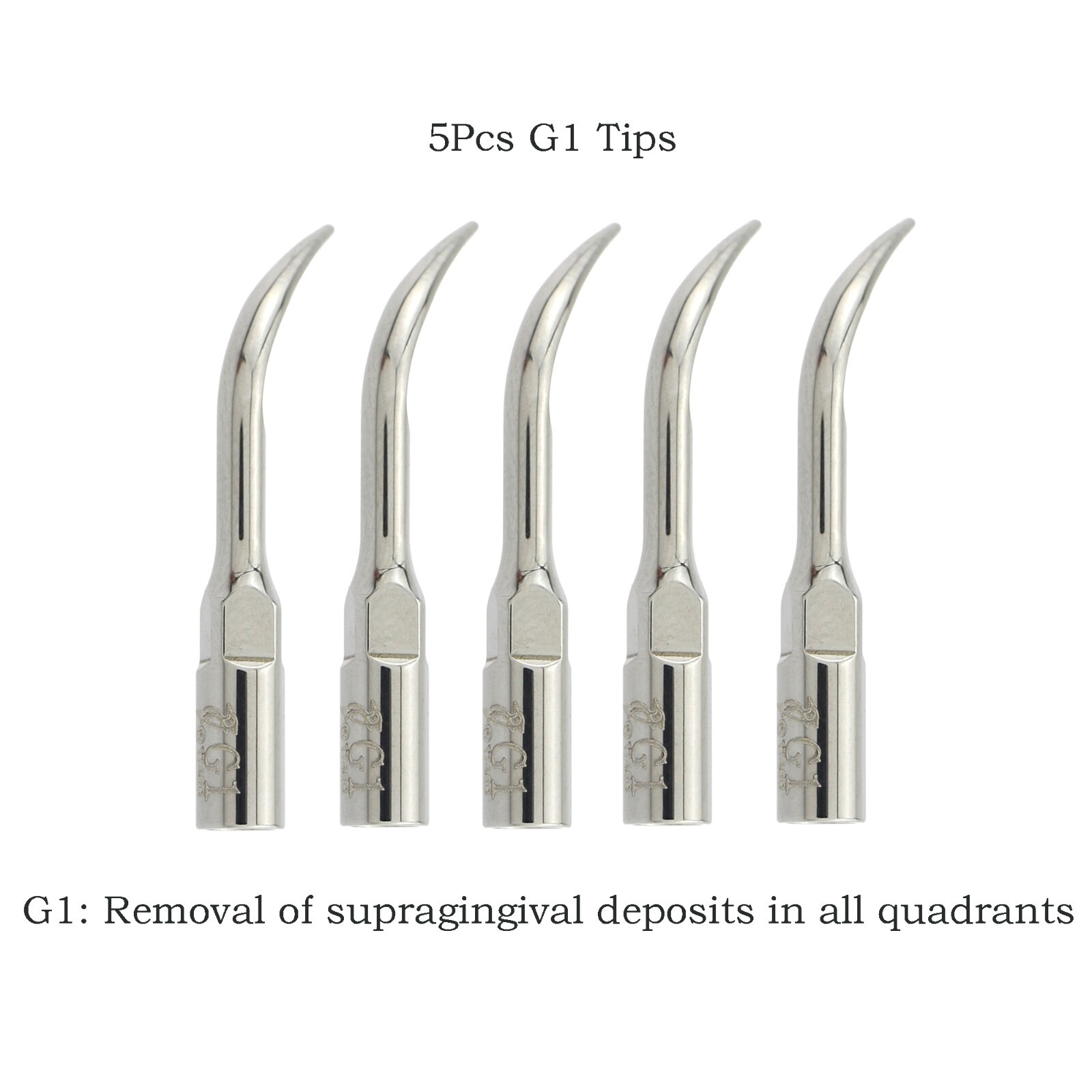 5Pcs Woodpecker EMS Dental Ultrasonic Piezo Scaler Tips G1 UDS Scaling Tips