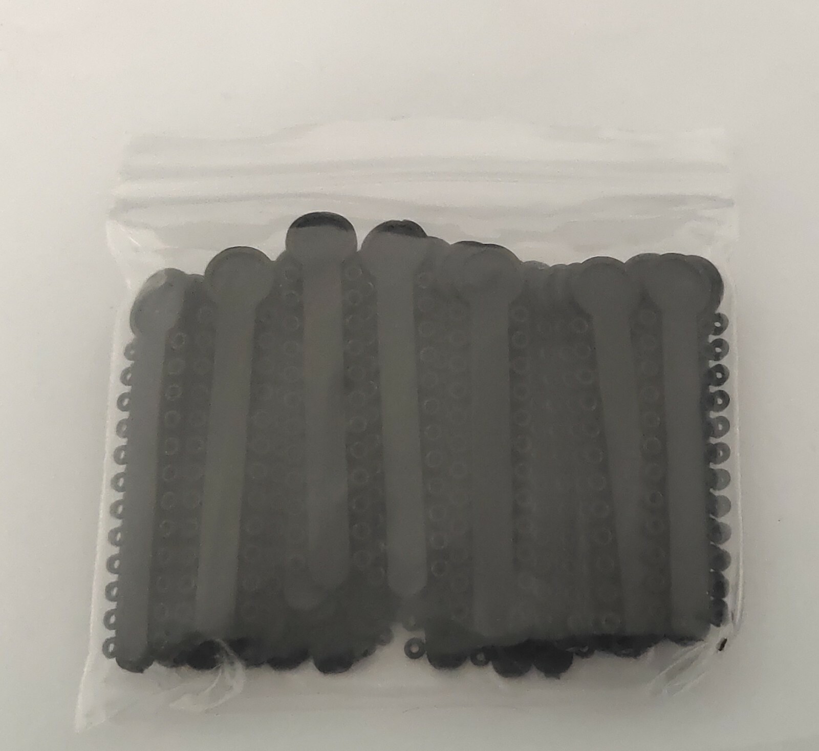 2 Packs Dental Black Color Elastic Ligature Ties Rubber Bands 1008Pcs/Pack