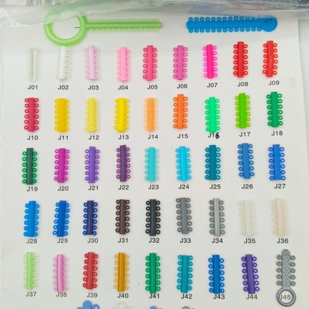 1000pcs Dental Orthodontic Ligature Ties Elastic Rubber Band Braces Ring 20Color