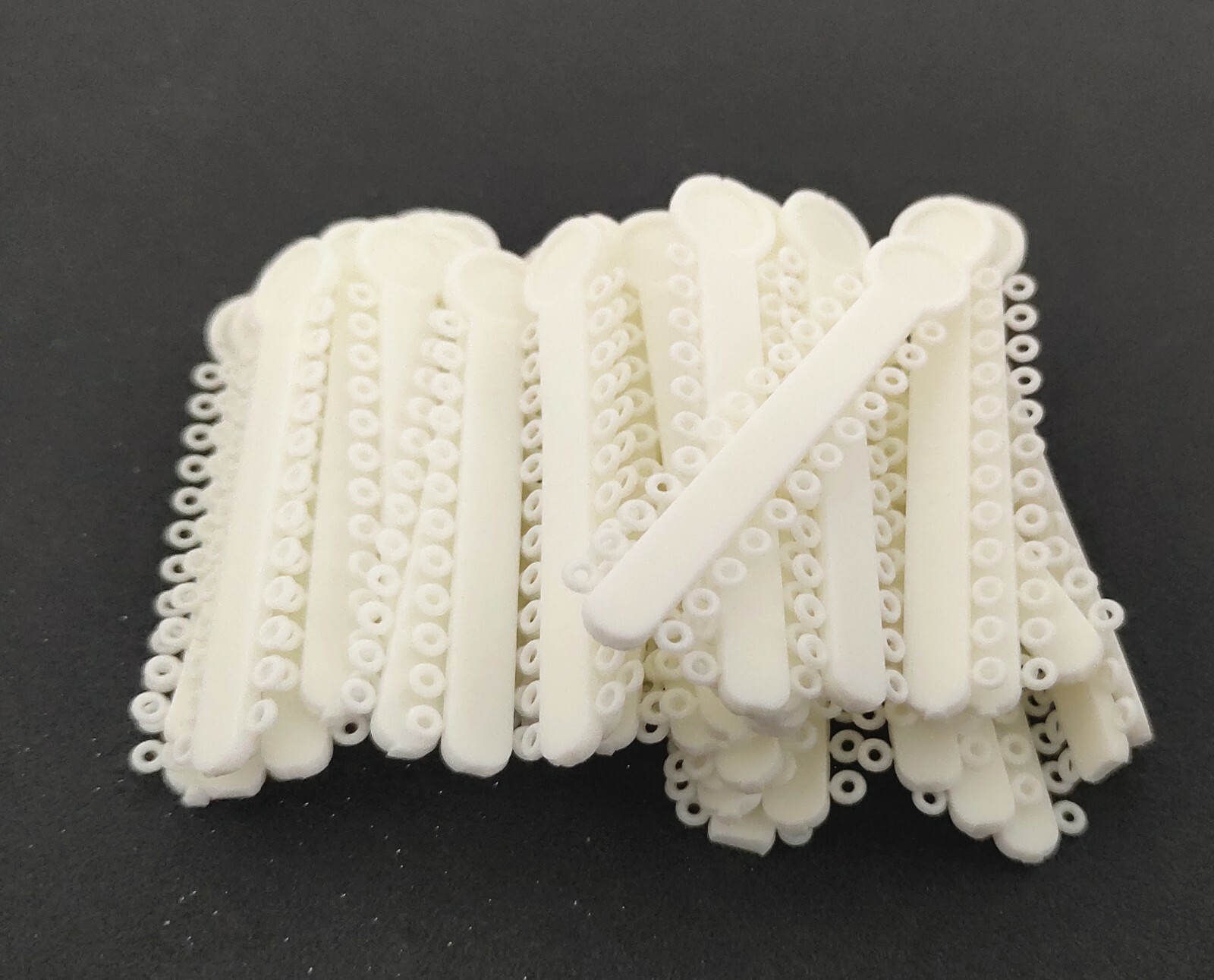 2 Packs 2016Pcs Dental Elastic Ligature Ties Rubber Bands White 1008Pcs/Pack