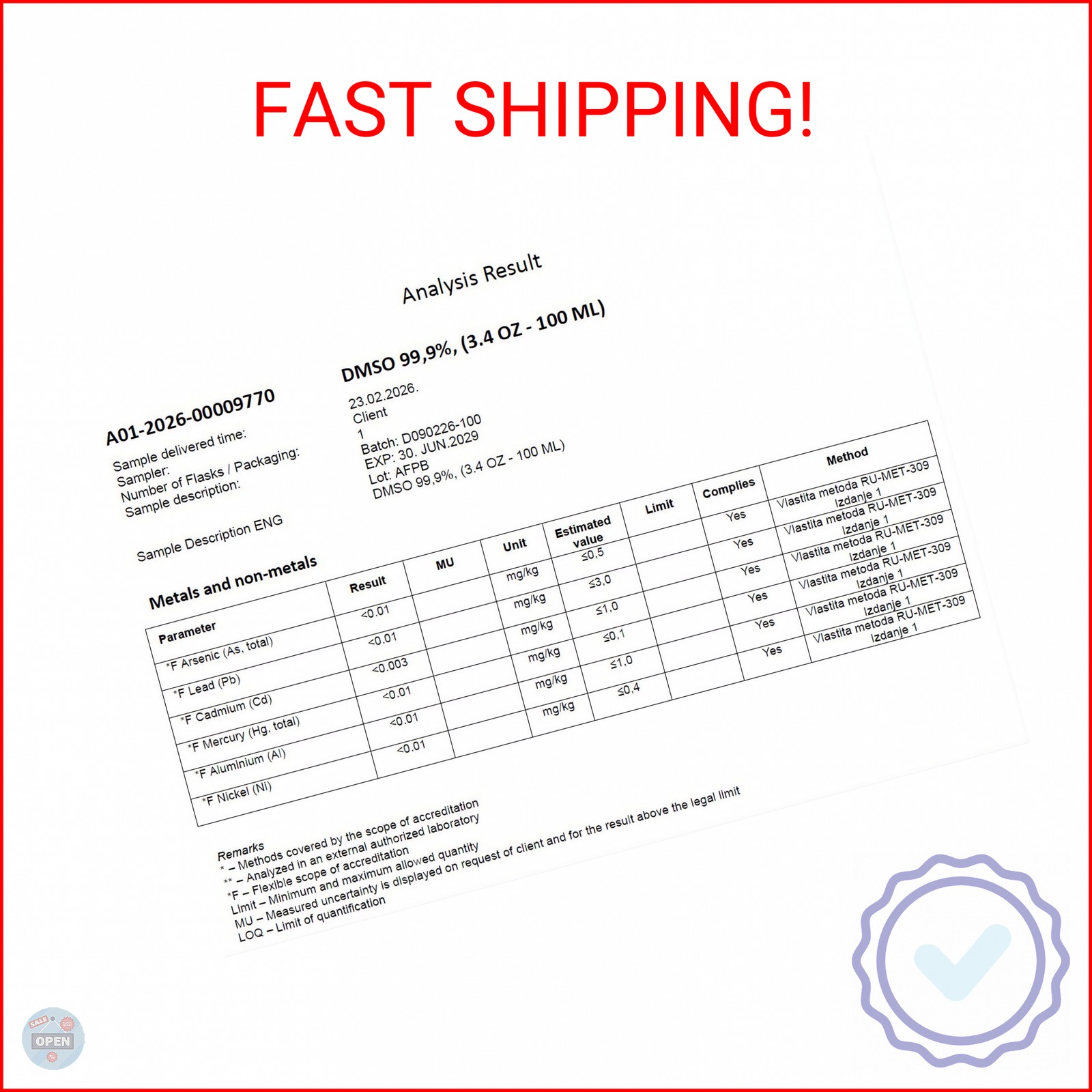 2X DMSO 99.9% Pharma grade ingredients | Low odor – Dimethyl sulfoxide liquid |
