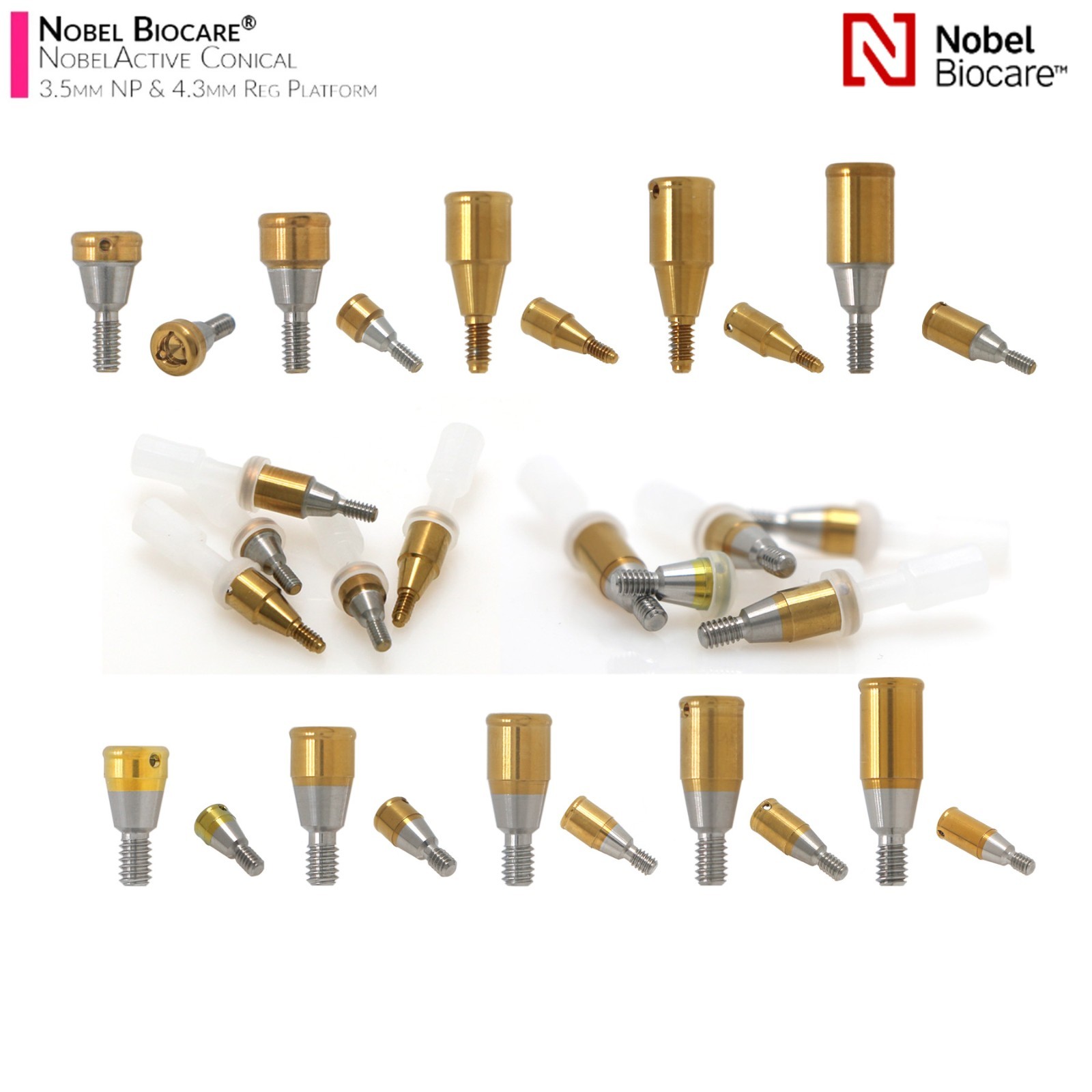 Dental Locator Abutment NP RP Compatible with Nobel NBL Active Implant AH 1–5mm