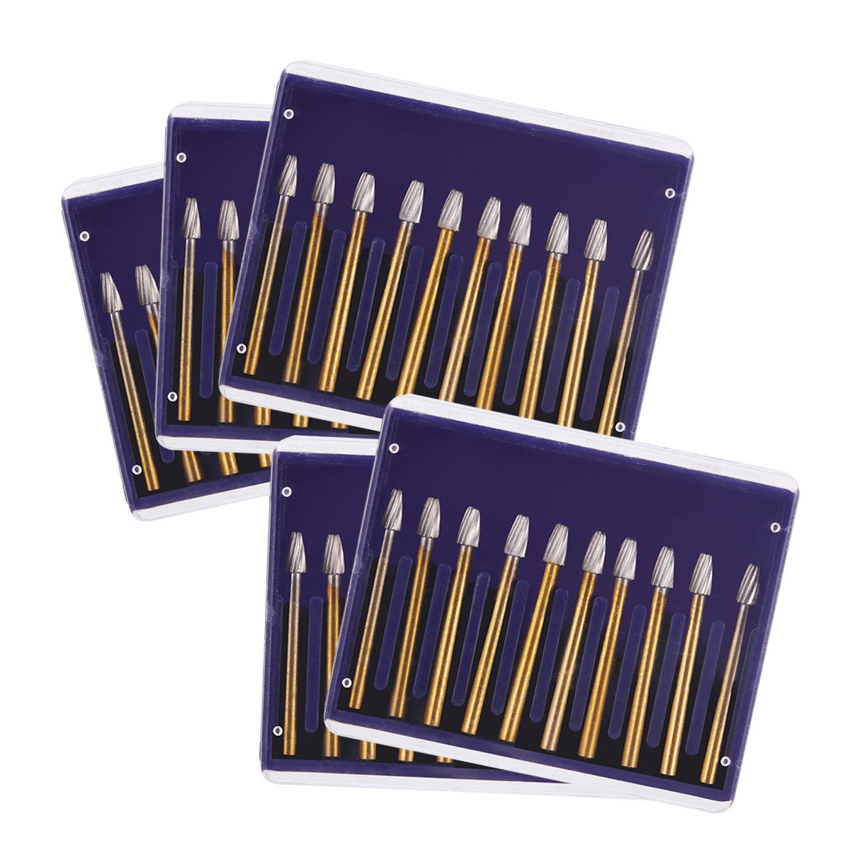 10pcs Dental Tungsten Steel Carbide Bur FG 7406 Egg Shape F High Speed Handpiece