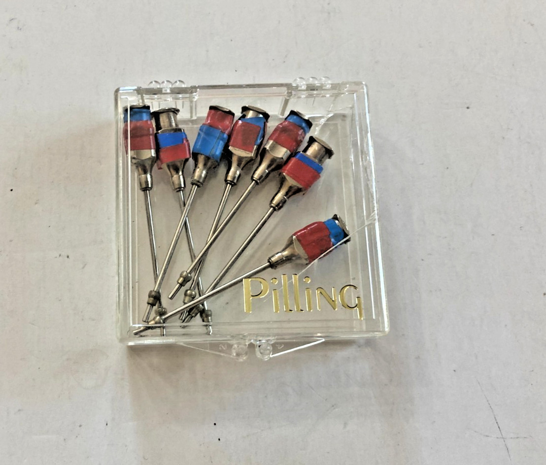 Lot Of 6 Pilling Laryngeal Syringe Cannula with Luer Lock Instrument
