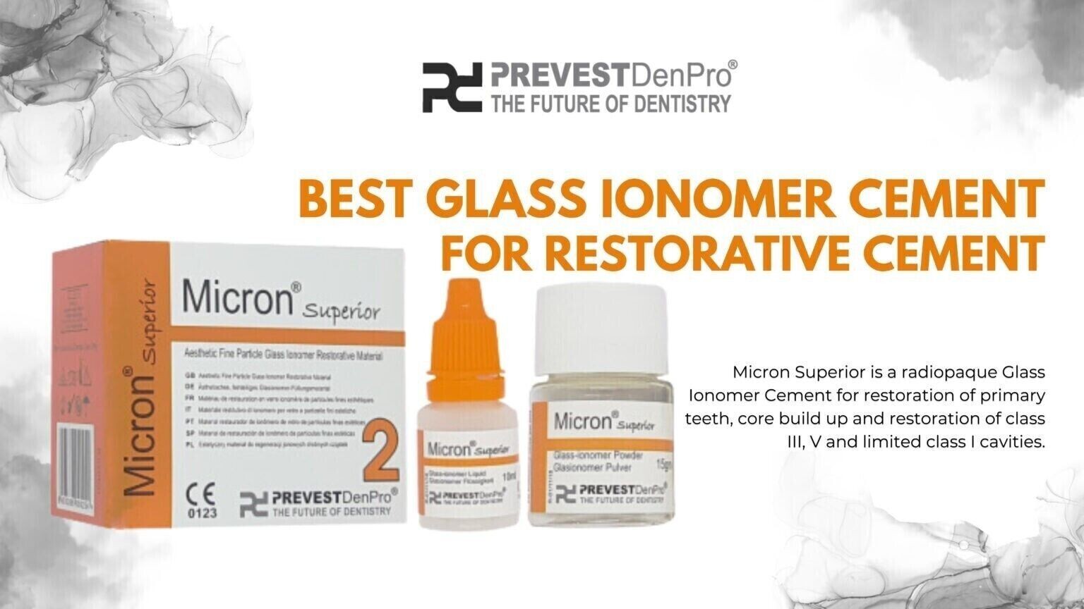 Dental Glass Ionomer Cement Type 2 Restorative Filling Radiopaque Prevest Kit
