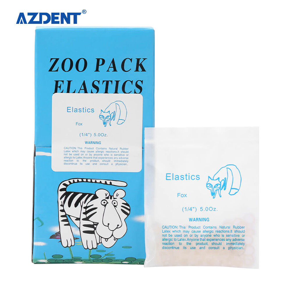 5000Pcs AZDENT Dental Orthodontic Elastics Rubber Bands Bracket Brace 3.5/4.5 OZ