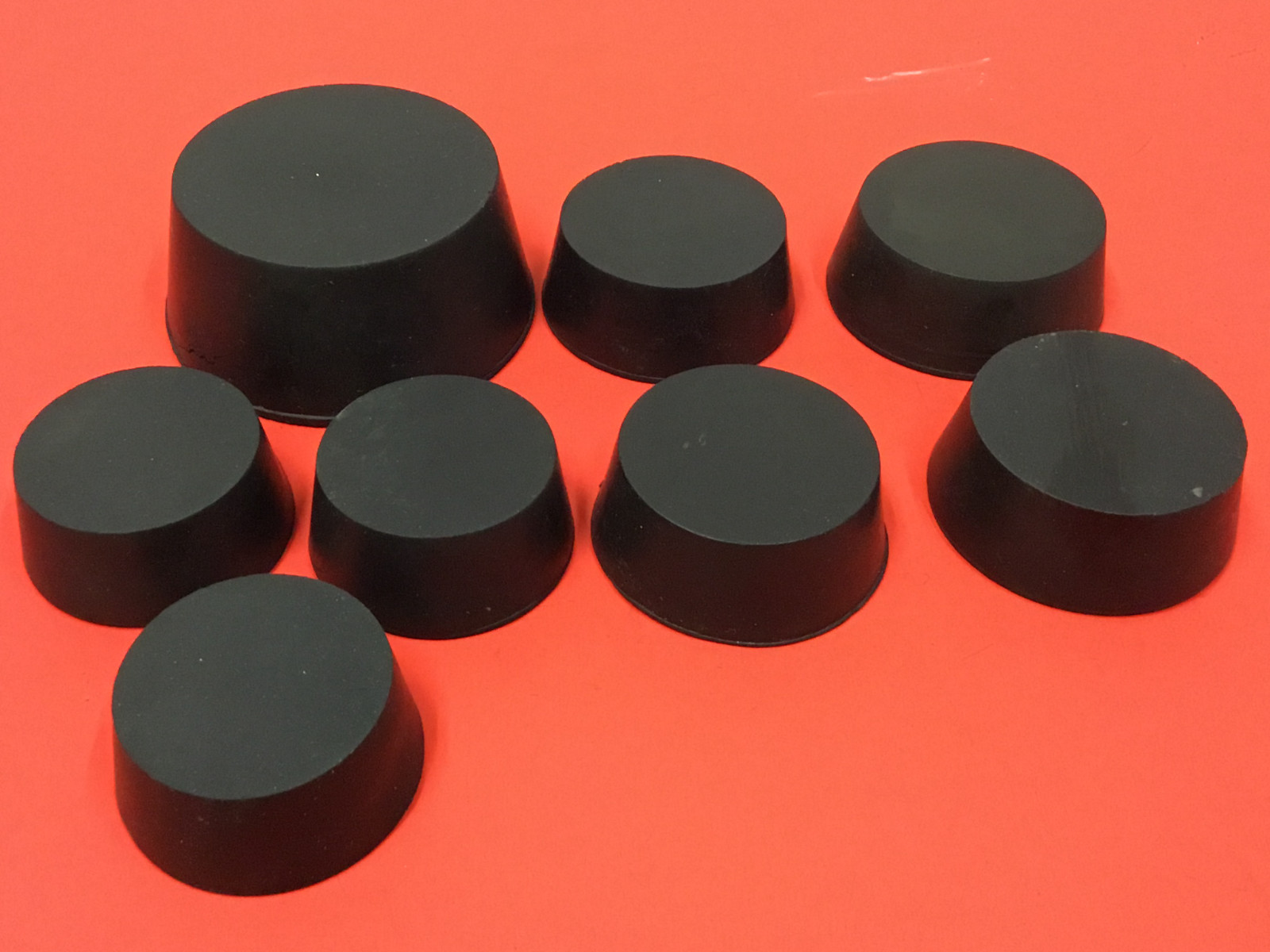 Mixed Lot of (8) – Rubber Stoppers – Size 11 (3) – 12 (3) – 13 (1) & 14 (1)