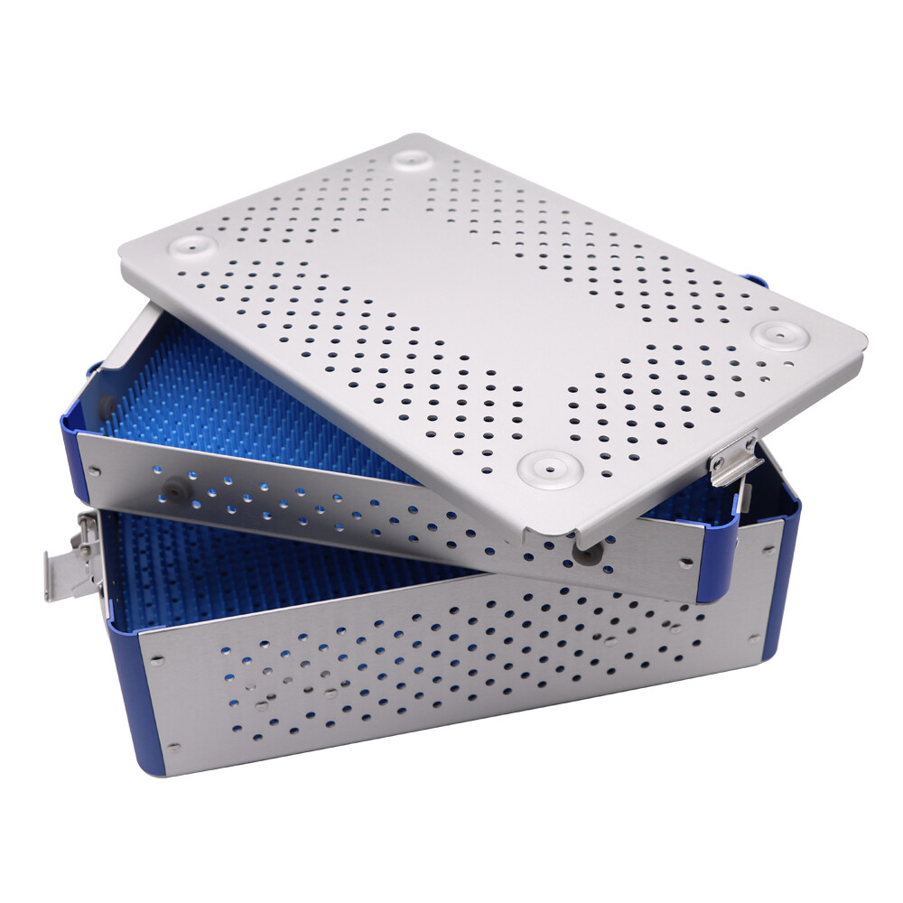 double layer sterilization tray case box 300*200*90mm surgical instrument