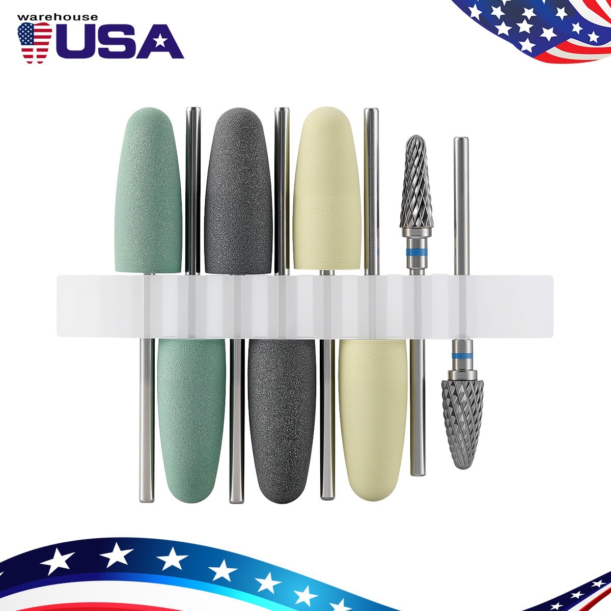 Dental Silicone Resin Base Acrylic Polishing Bur Dental Lab Diamond Polish