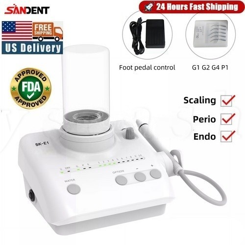 Dental Ultrasonic Piezo Scaler Handpiece w/2 Bottles Fit EMS Cavitron SKYSEA