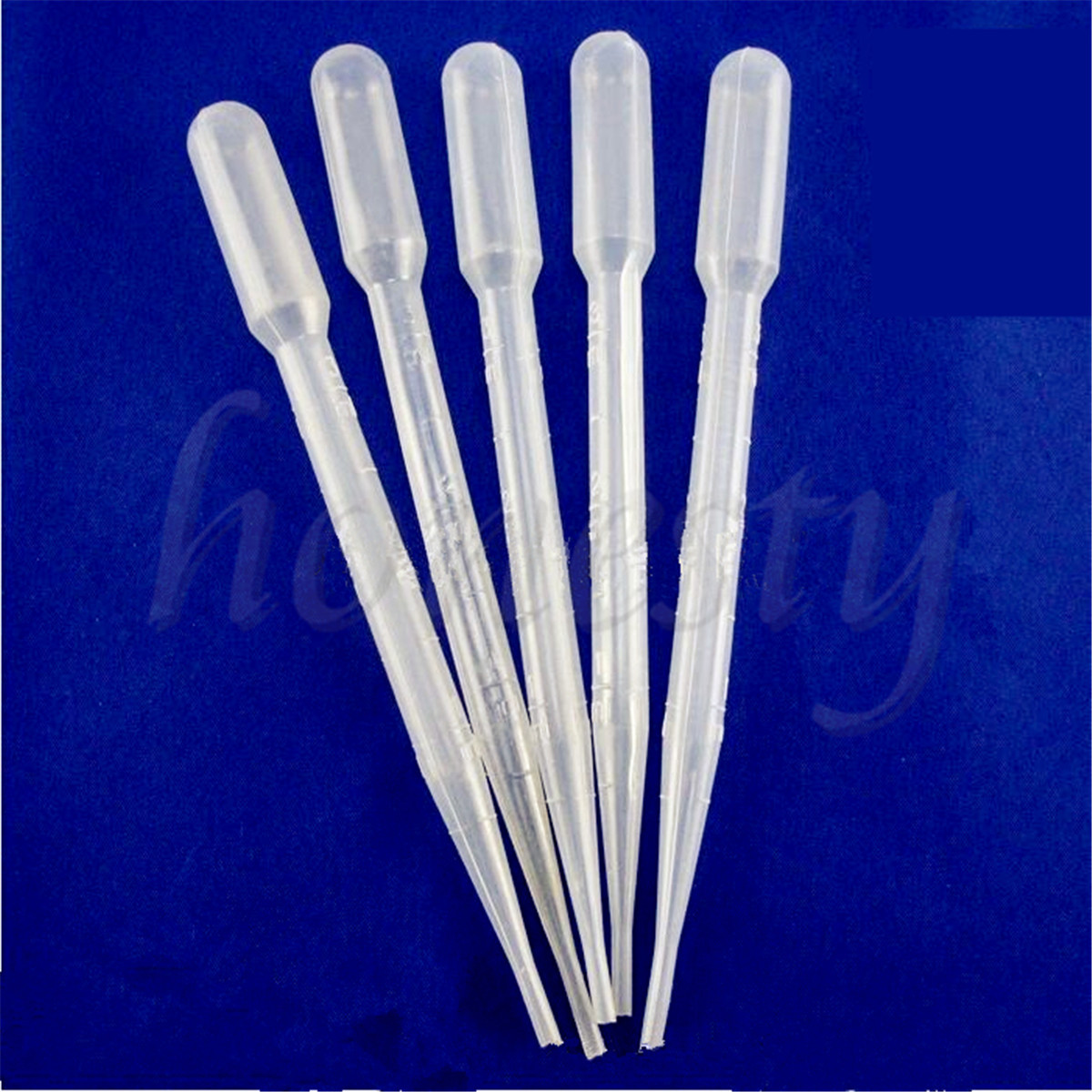 1/2/3/5/10ml Disposable Plastic Eye Dropper Set Transfer Lab Graduated Pipettes