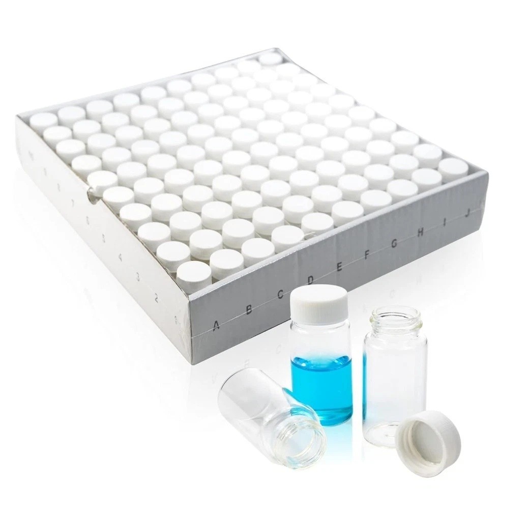 20ml Scintillation Vials Glass Sample Vials Counting Vials Lab Vials 100/500PCS