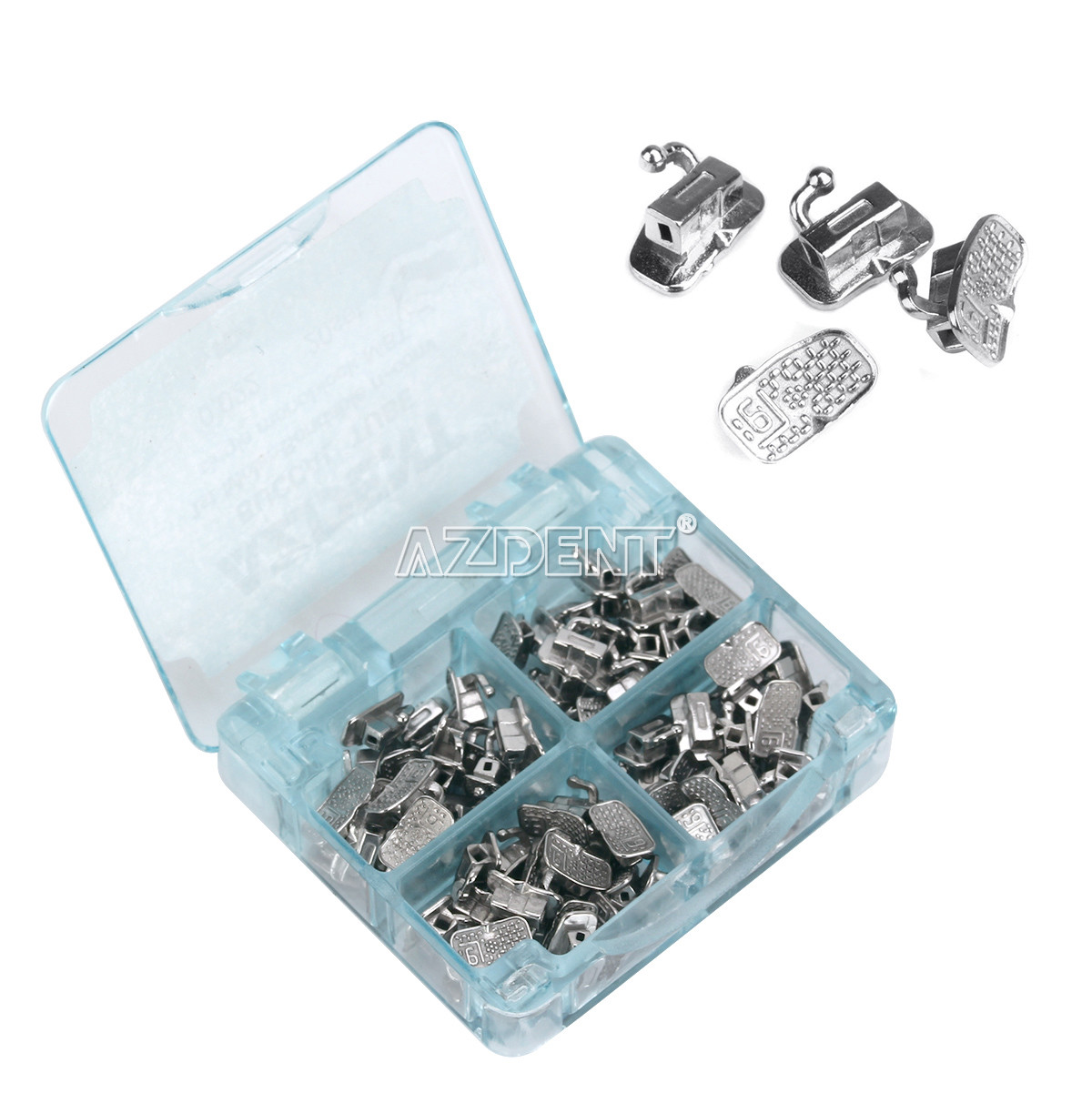 AZDENT Dental Orthodontic Buccal Tubes Weld/Bondable 1st/2nd Roth/ MBT/Edgewise