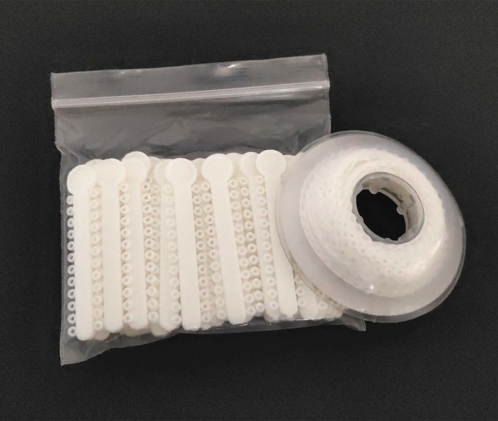 1 Pack White Ligature Ties 1008Pcs/Pack 1 Pack Ultra Power Chain 15 Feet Short