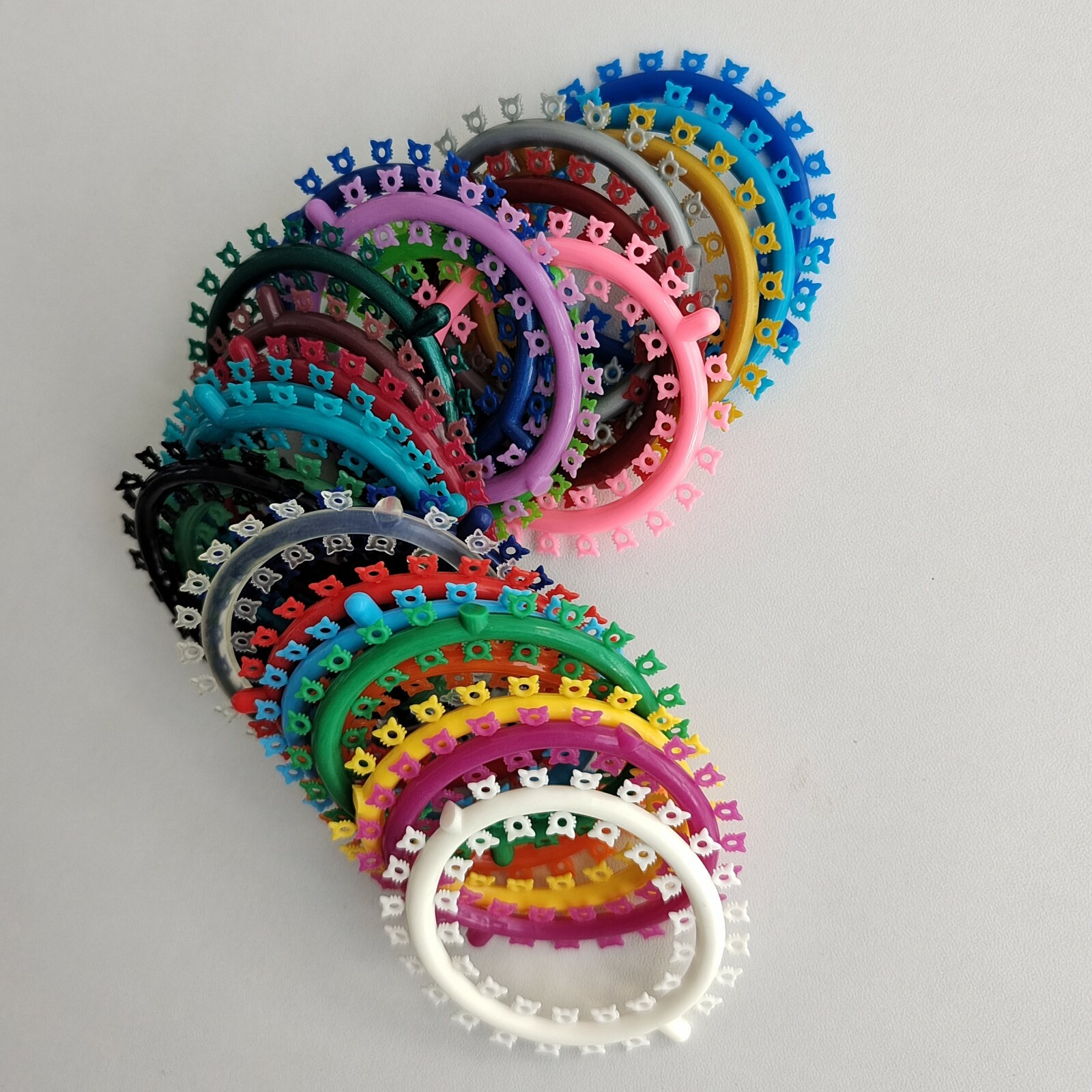1000Pcs Dental Orthodontic Elastic Ligature Tie Multi-Colored Kitty Rubber Band
