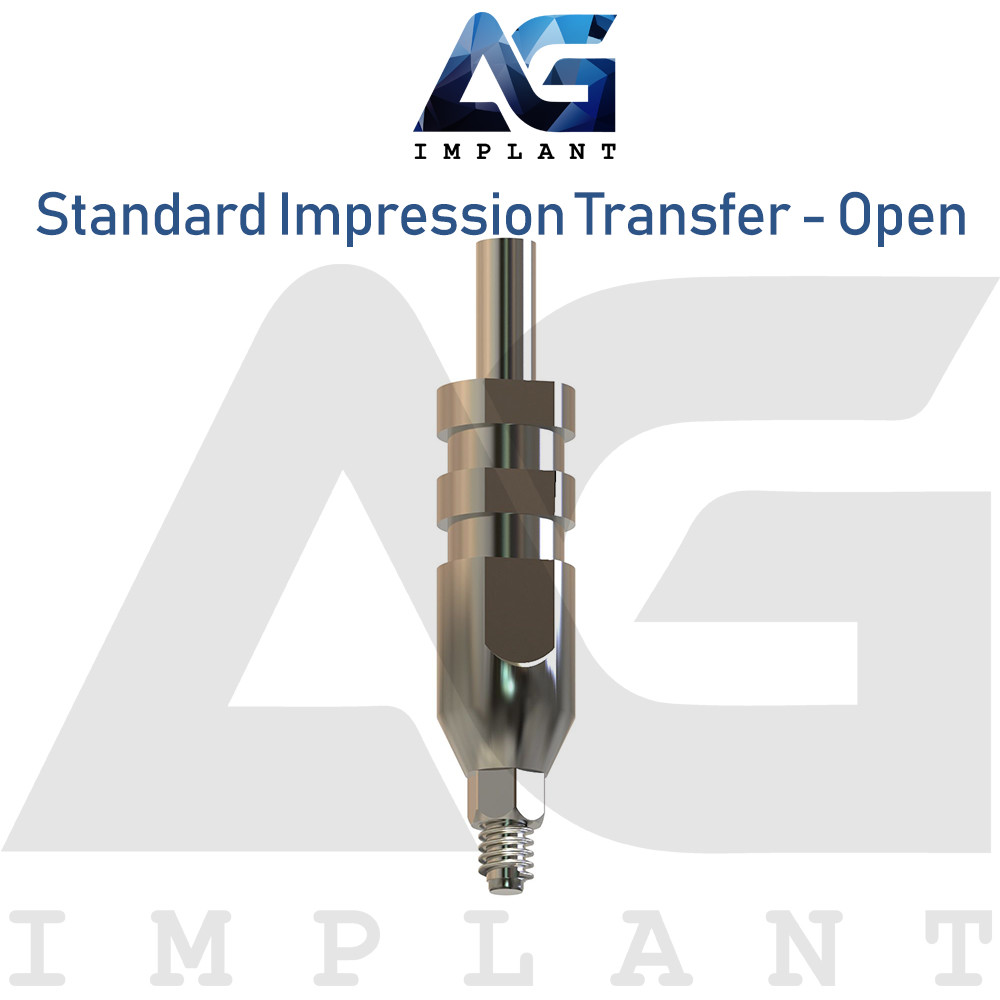10 Standard Impression Transfer Platform – Open Tray Dental Internal Hex 2.42mm