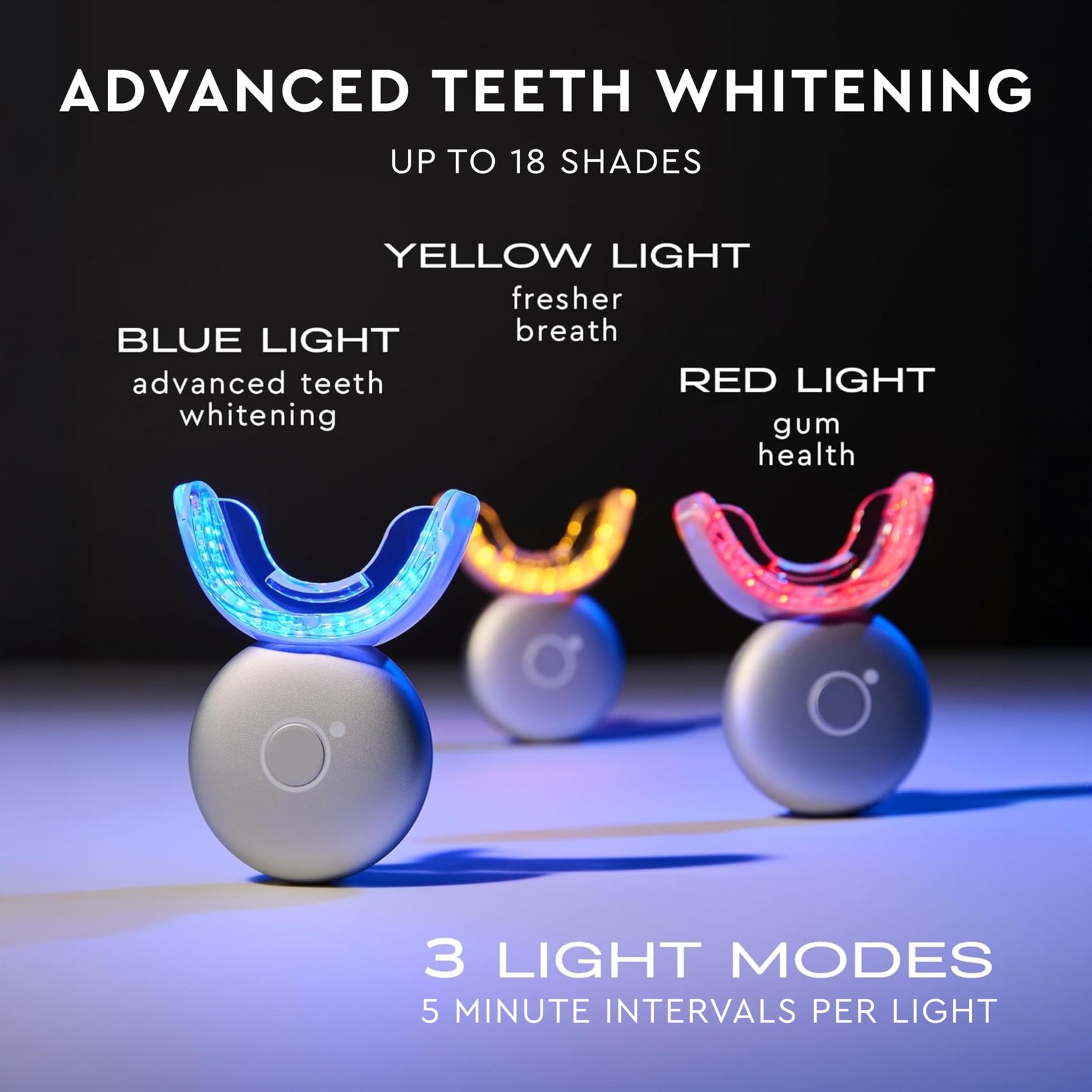 MOON Teeth Whitening Kit, Platinum Whitener 1 Count (Pack of 1), Black