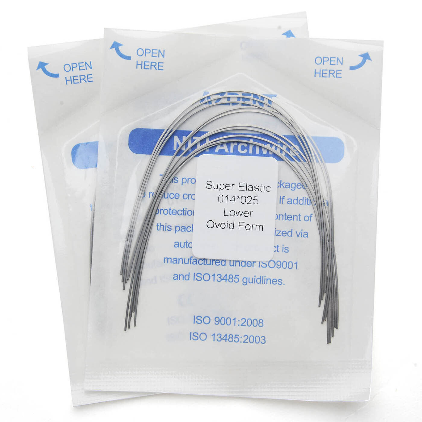 AZDENT Dental arcos de ortodoncia niti super elástico rectángulos ovoide forma